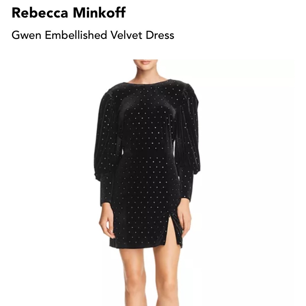 Rebecca Minkoff Burgundy velvet Long Sleeve Dress